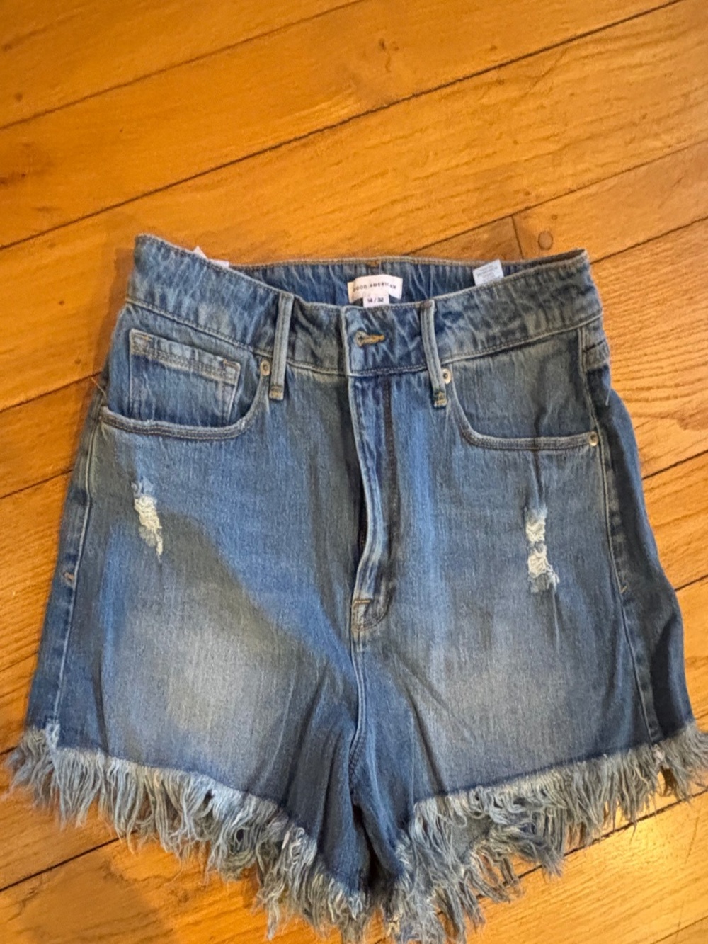 Good American Bombshell Jean shorts